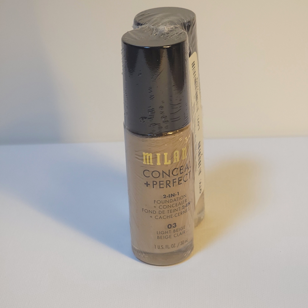 2 pack Milani Conceal + Perfect 2-in-1 Foundation & Concealer - 03 Light Beige